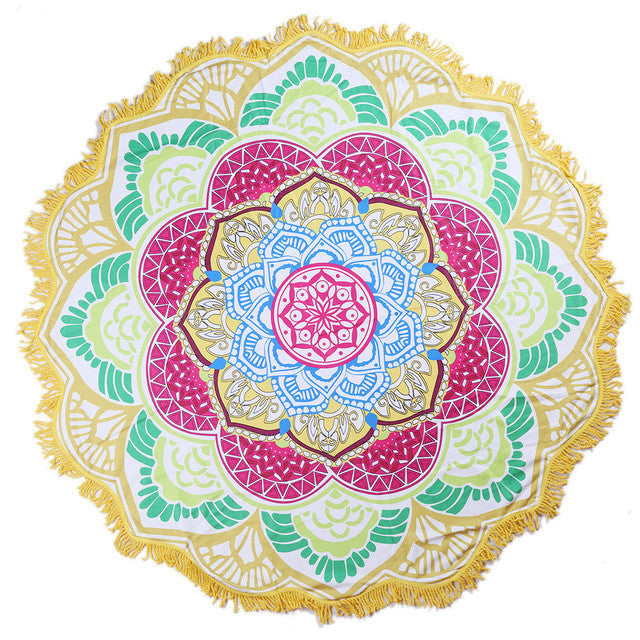 Beach Towel "Mandala flower"