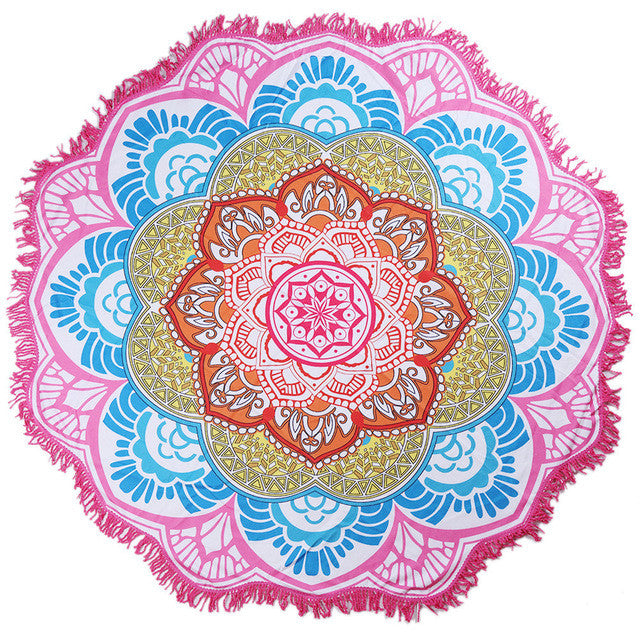 Beach Towel "Mandala flower"